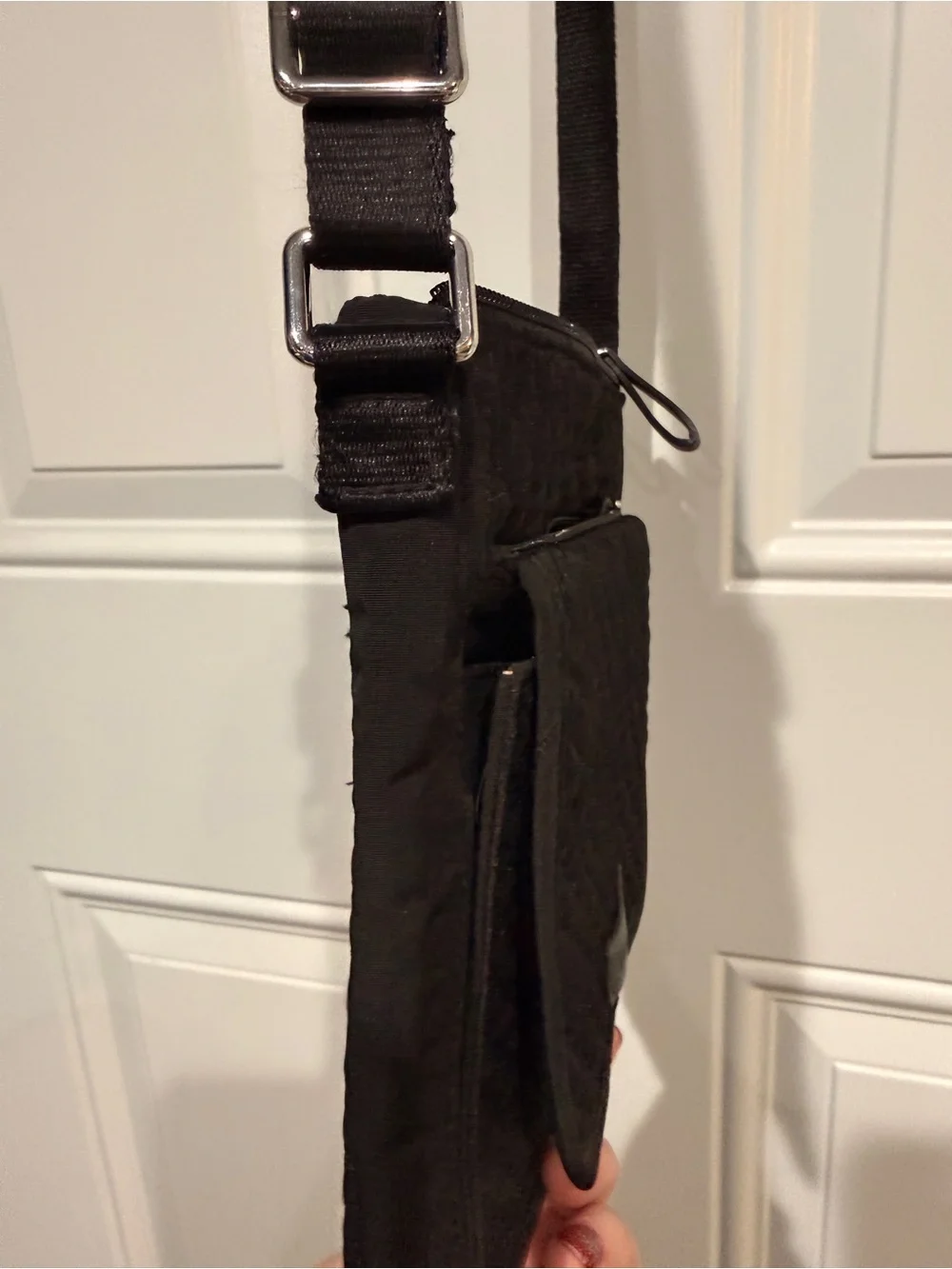 Vera Bradley Black Quilted Messenger Crossbody